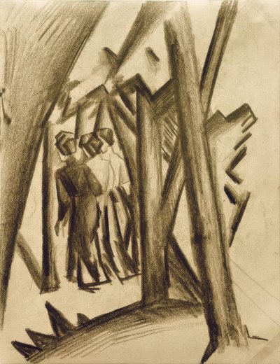 Three Girls in the Forest by August Macke